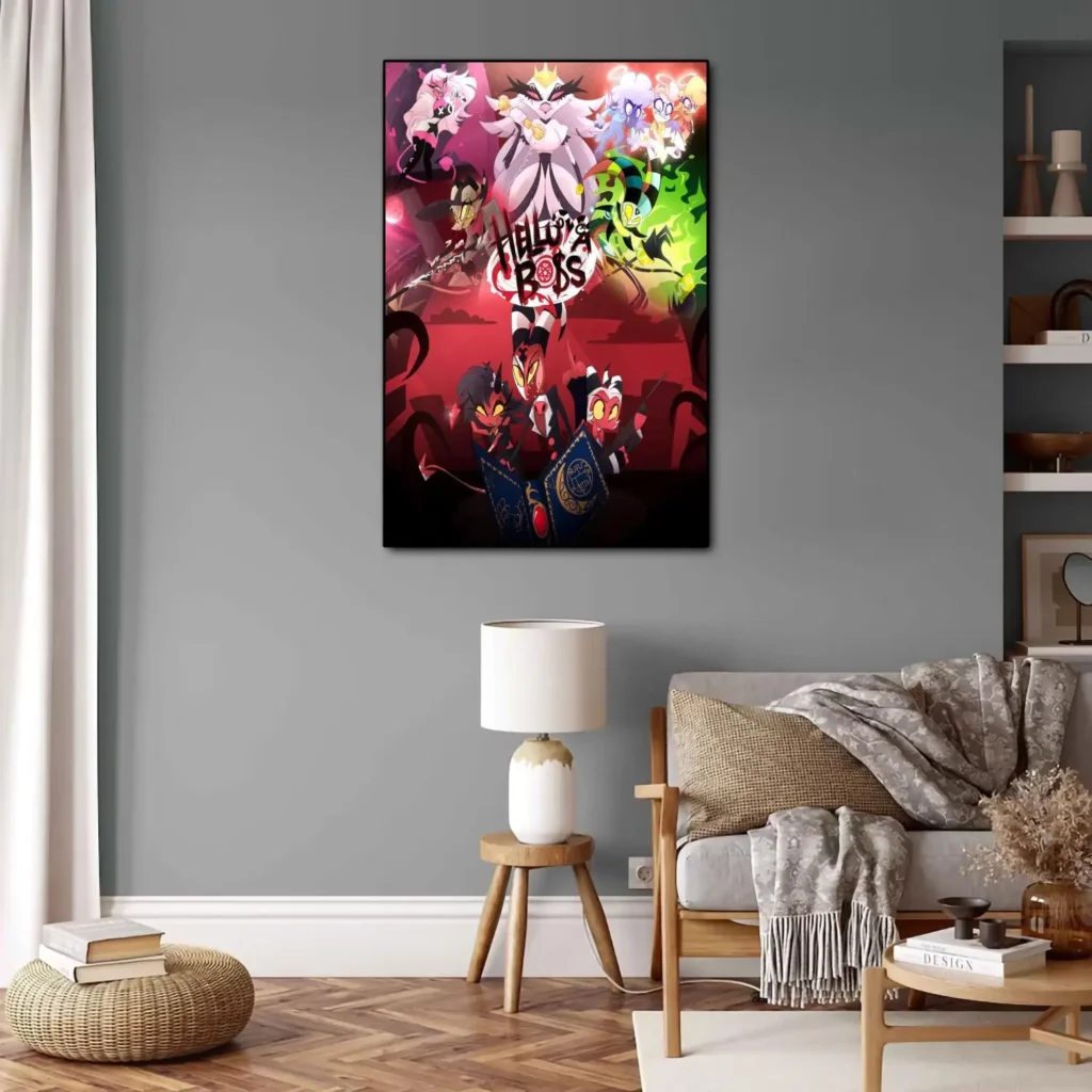 helluva boss Anime Video Game Canvas Art Poster and Wall Art Picture Print Modern Family bedroom 7 - Helluva Boss Shop